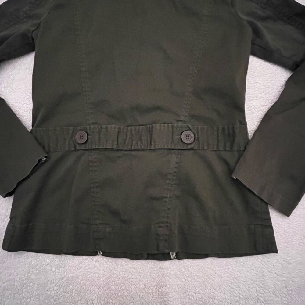 Volcom Military Style Green Button Jacket Women’s… - image 7